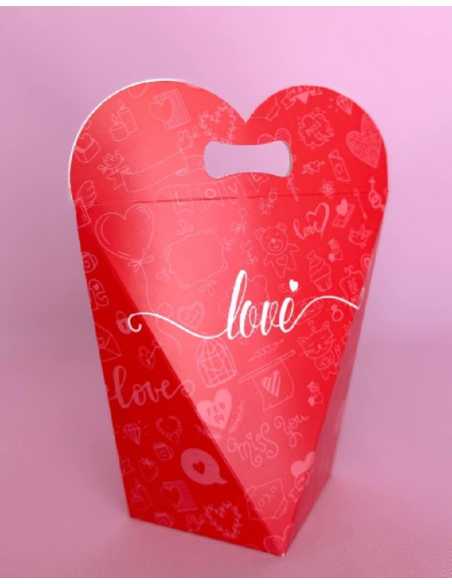 ESTUCHE PRISMA 19x19x7 ROJA