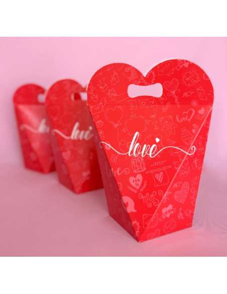 ESTUCHE PRISMA 19x19x7 ROJA