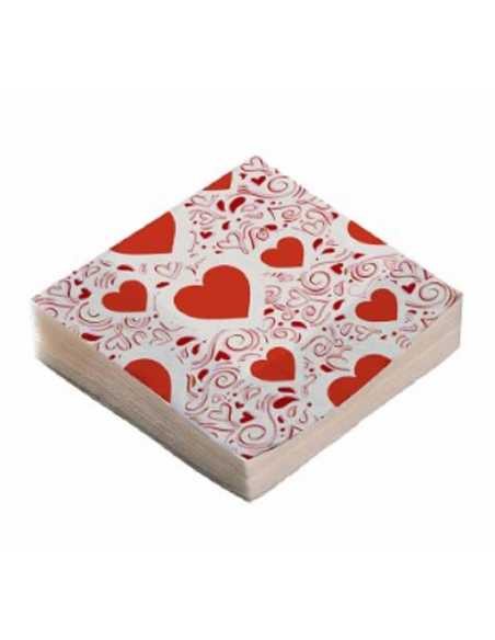 SERVILLETA PREMIUM CORAZONES x20