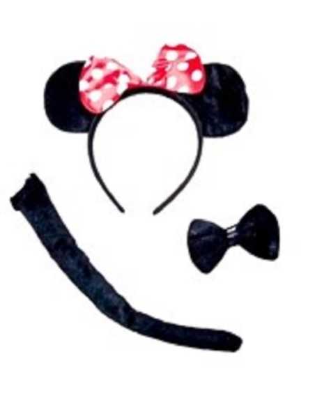 SET 3 PIEZAS MINNIE ROJO