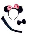 SET 3 PIEZAS MINNIE ROJO