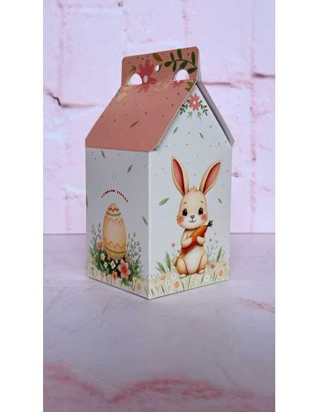 CAJA CASITA PASCUA CONEJITO 7x7x9