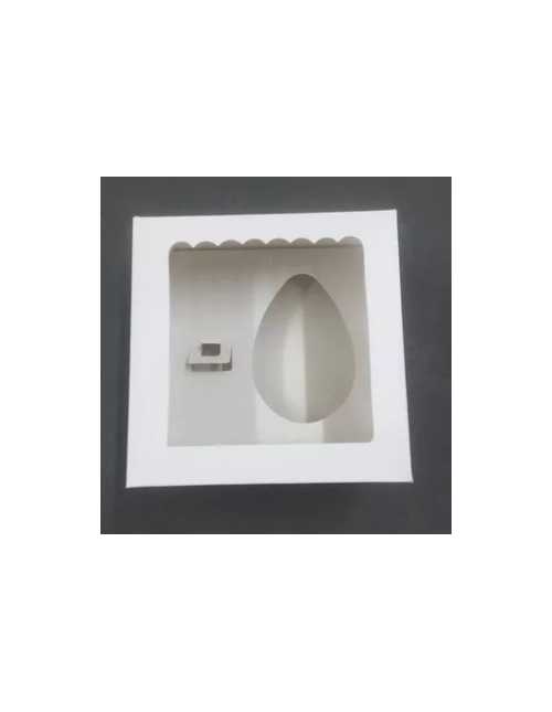 CAJA DESAYUNO PASCUA BLANCO 20x20x10 C/VISOR