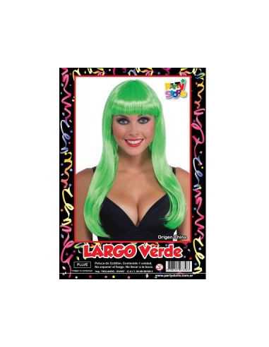 PELUCA LARGO COLOR VERDE PLLVE