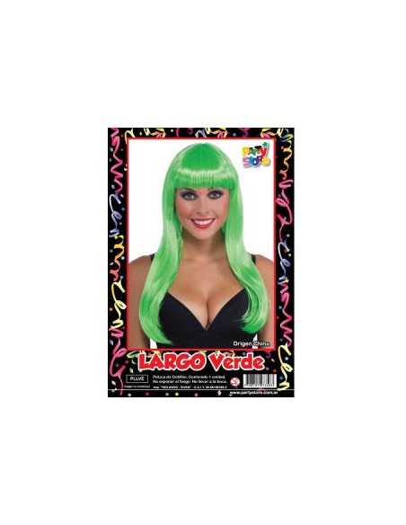PELUCA LARGO COLOR VERDE PLLVE
