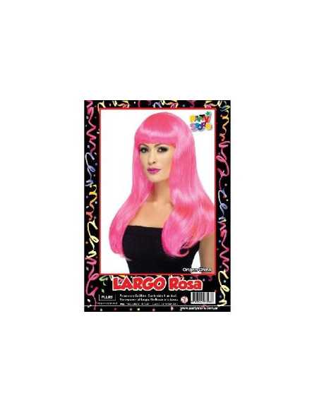 PELUCA LARGO COLOR ROSA PLLRS