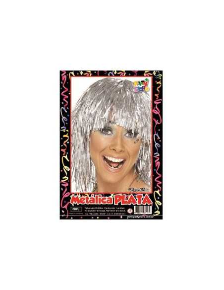 PELUCA METALICA COLOR PLATA PMPL