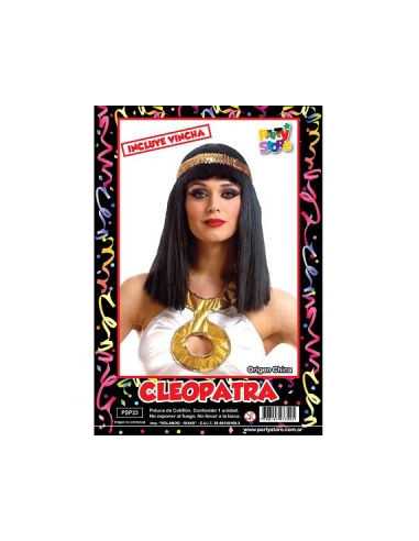 PELUCA CLEOPATRA (incuye vincha) PSP23