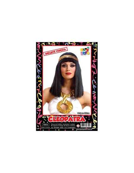 PELUCA CLEOPATRA (incuye vincha) PSP23