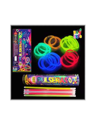 TUBO PULSERA NEON GLOW X 50 PGP02