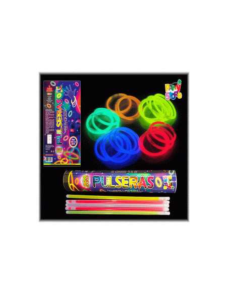 TUBO PULSERA NEON GLOW X 50 PGP02