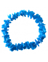 COLLAR HAWAIANO HULA FLORES AZUL AC500