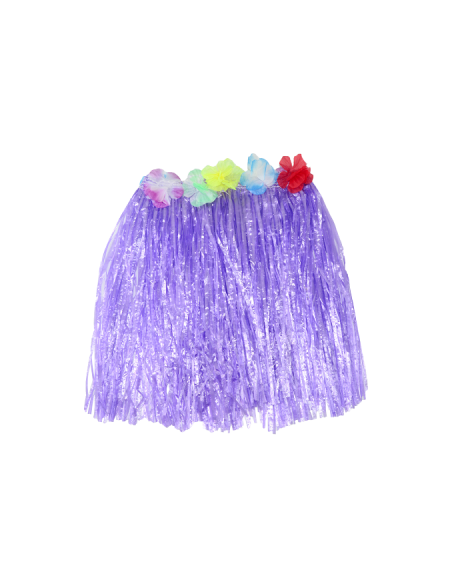 POLLERA HULA HAWAIANA VIOLETA AC509