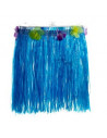 POLLERA HULA HAWAIANA AZUL AC512