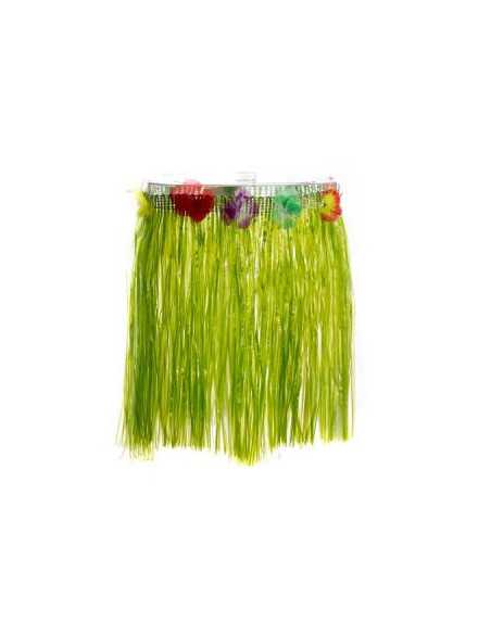 POLLERA HULA HAWAIANA VERDE AC513