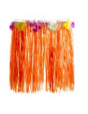 POLLERA HULA HAWAIANA NARANJA AC515