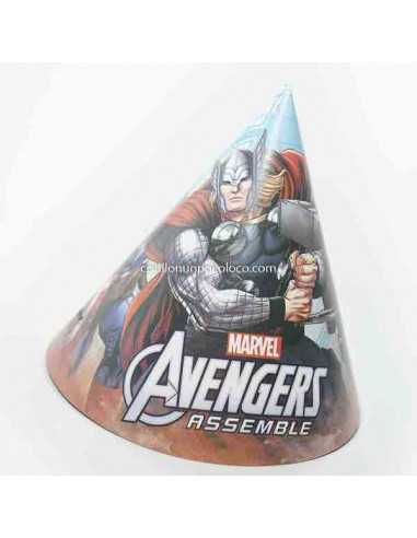 GORRO FELIZ CUMPLE AVENGERS x10