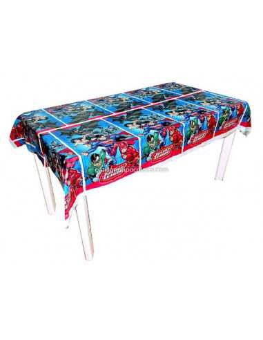 MANTEL PLASTICO JUSTICE LEAGUE x1