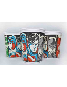 VASO PLASTICO JUSTICE LEAGUE x10