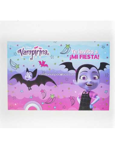 INVITACION LIBRITO VAMPIRINA X10