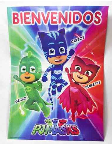 AFICHE BIEMVENIDO C/RECORD PJ MASKS