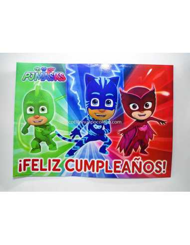 AFICHE FELIZ C. PJ MASKS x 1