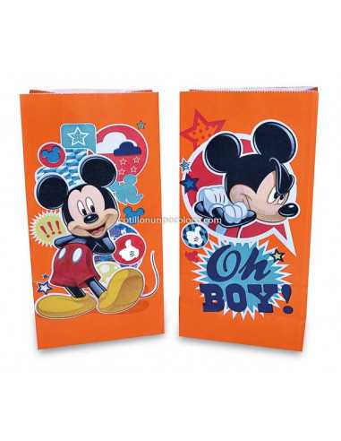 BOLS PAPEL X10 MICKEY NARANJA MOD1