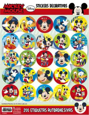 AUTOADHESIVO MICKEY x 1