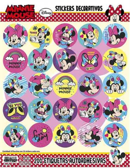 AUTOADHESIVO MINNIE x 1