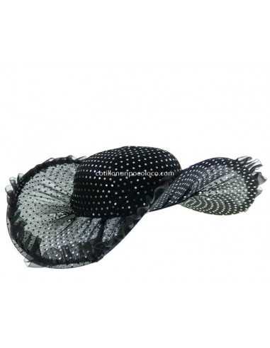 GORRO CAPELINA NEGRA