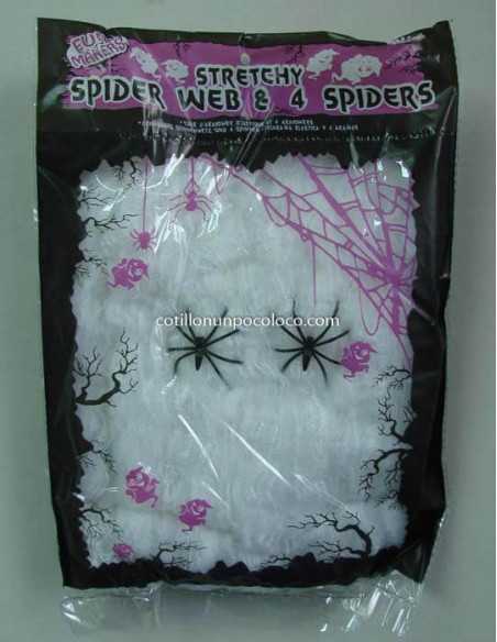 TELA ARAÑA BLANCA 2 ARAÑAS