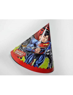 GORRO FELIZ CUMPLE JUSTICE LEAGUE x10