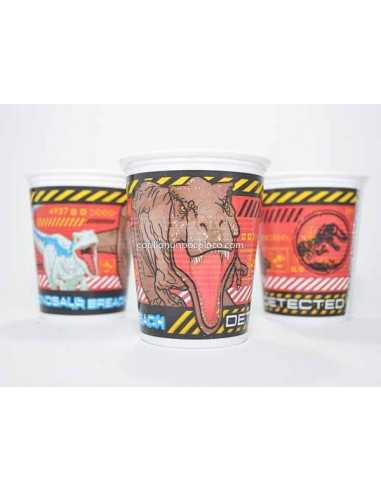 VASO PLASTICO JURASSIC WORLD x10