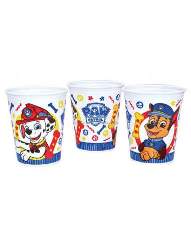 VASO PLASTICO PAW PATROL x10