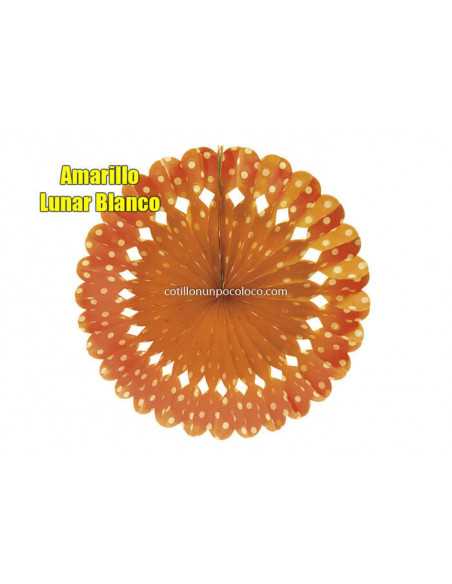 ADORNO MEDALLON 50 cm LUNARES LUNAR AMARILLO LUNAR BCO N02-8231 L