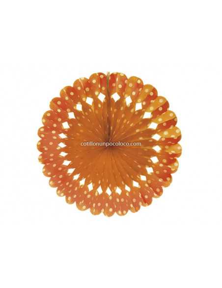 ADORNO MEDALLON 50 cm LUNARES NEGRO C BLANCO N02-8231 L