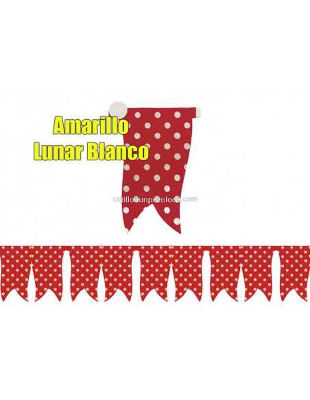 BANDERIN AMARILLO CON LUNAR BLANCO N 01-8088 L