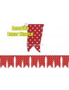 BANDERIN AMARILLO CON LUNAR BLANCO N 01-8088 L