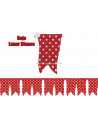 BANDERIN ROJO CON LUNAR BLANCO 01-8088-L
