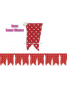 BANDERIN ROSA CON LUNAR BLANCO 01-8088-L