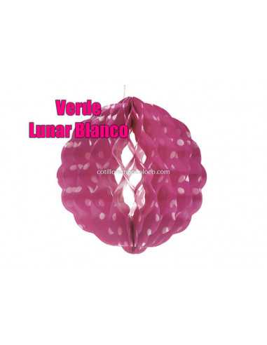 ADORNO LUNAR REDONDO LABIADO MED.25cm FUCSIA LUNAR BCO 02-8205-L