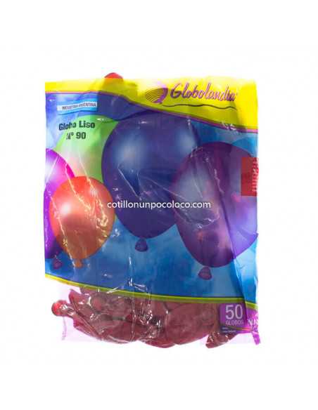 GLOBO LISO N°90 X50 ROJO