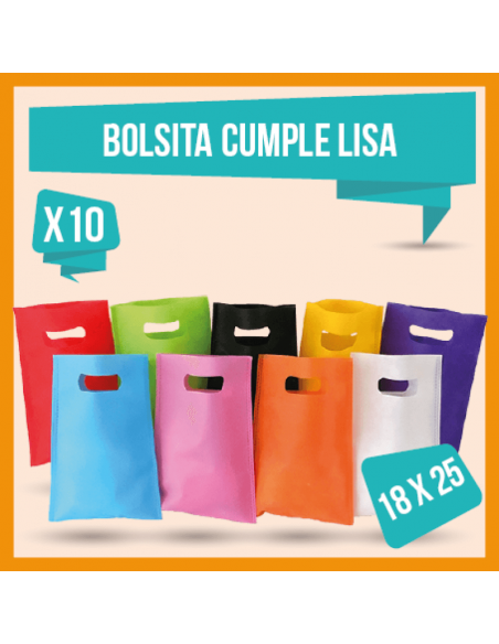 Bolsas para compartir Feliz Cumpleaños de colores 8 unid