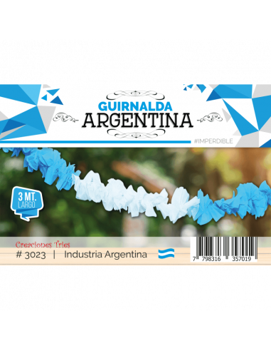GUIRNALDA ARGENTINA 3 m x 1