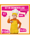 SET COCINERO NIÑO LISO AMARILLO