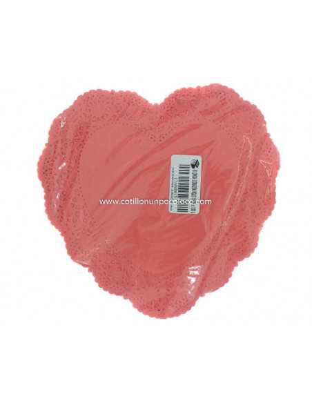 BLONDA PLENO ROJA CORAZON 15cm X100