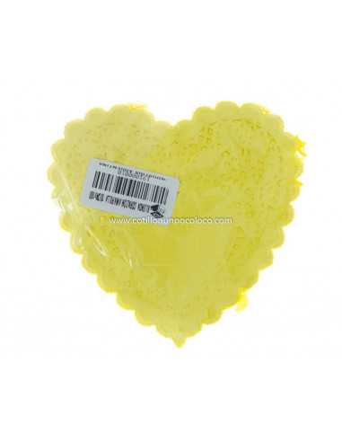 BLONDA PLENO MARILLO CORAZON 10cm X100