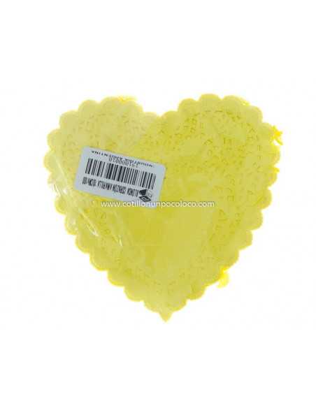 BLONDA PLENO MARILLO CORAZON 10cm X100