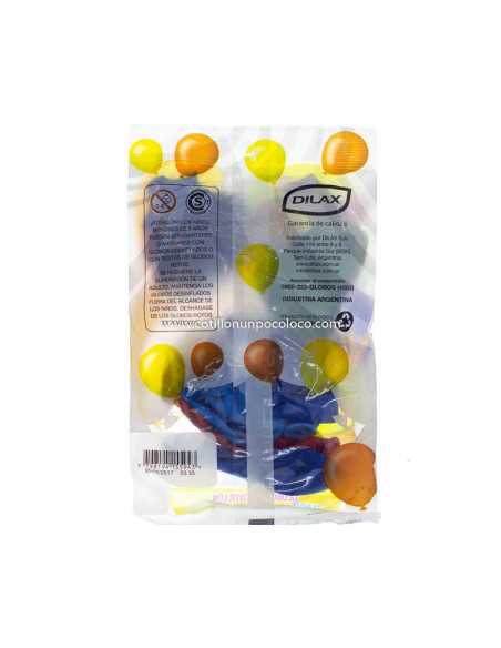 GLOBO 12" MONO x12 STD SURTIDO IMPRESO 2 CARAS