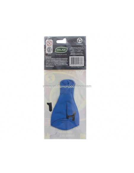 GLOBO x12" STD CELESTE LETRA A x2